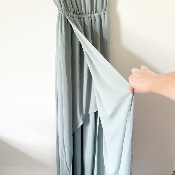 Show Me Your Mumu Kendall Maxi Dress in Silver Sage Crisp XXS NWT - Picture 7 of 13